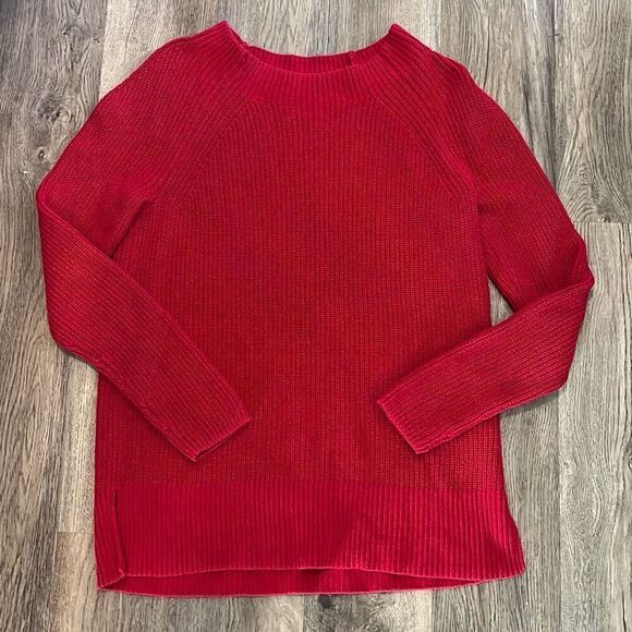 Lands End Dark Pink Sweater Size Medium - Picture 1 of 3